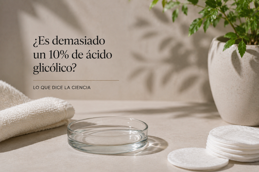 ¿Es demasiado un 10% de ácido glicólico? Lo que dice la ciencia